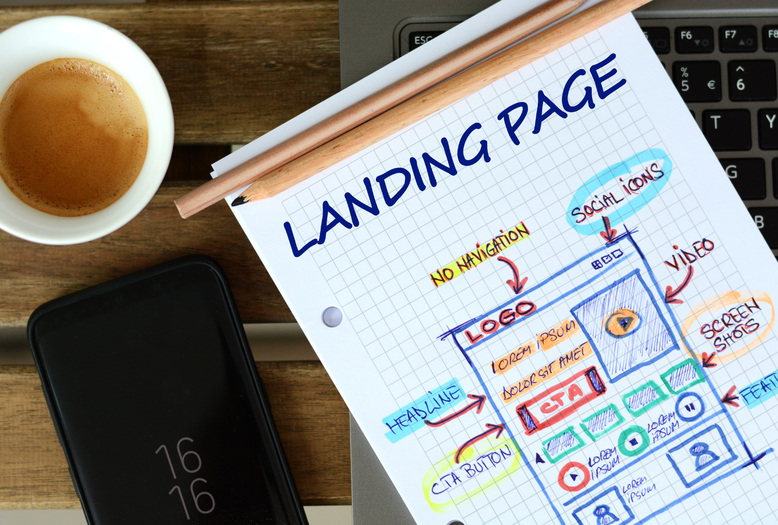 SaaS platformu için landing page